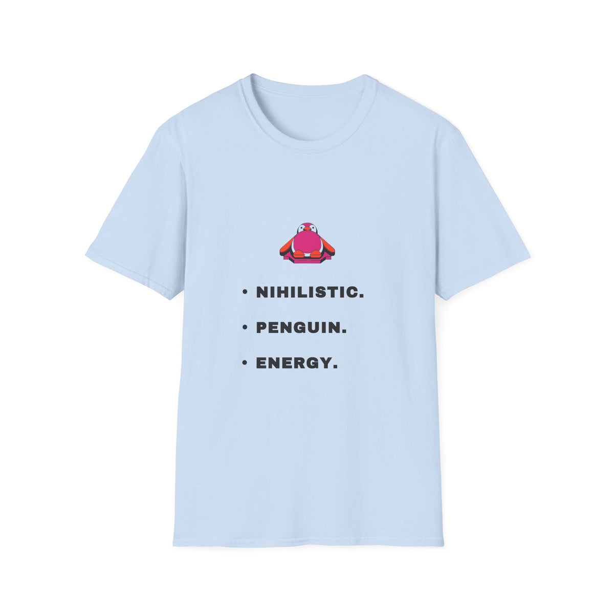 Nihilistic Penguin T-Shirt — Cute Minimalist Graphic Tee - Trending Now - September 2026