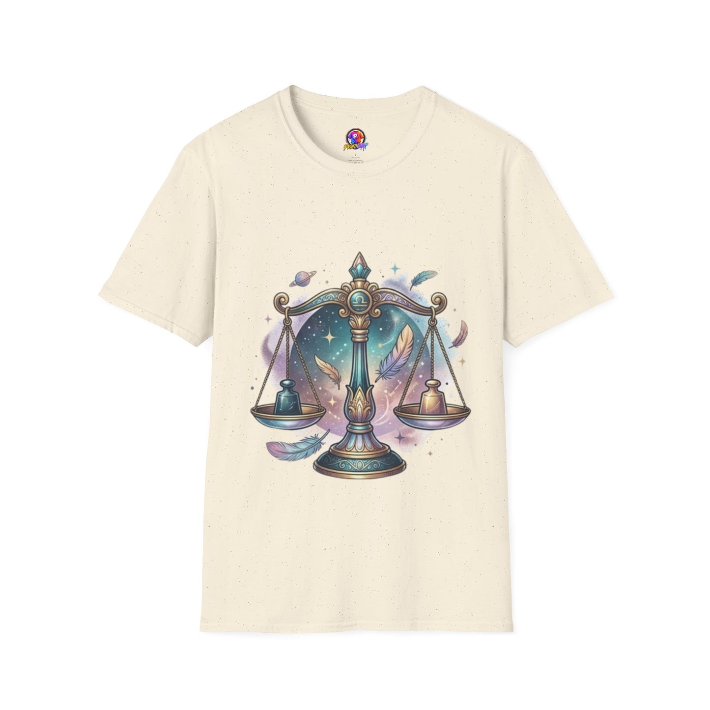 Libra Scales Zodiac T-Shirt — Celestial Astrology Graphic Tee