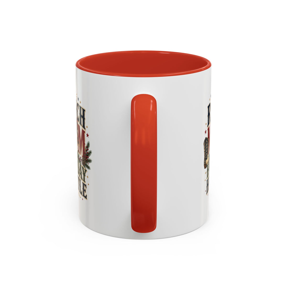 Modern Day Christmas Ranch Mom Holiday Hustle Accent Coffee Mug