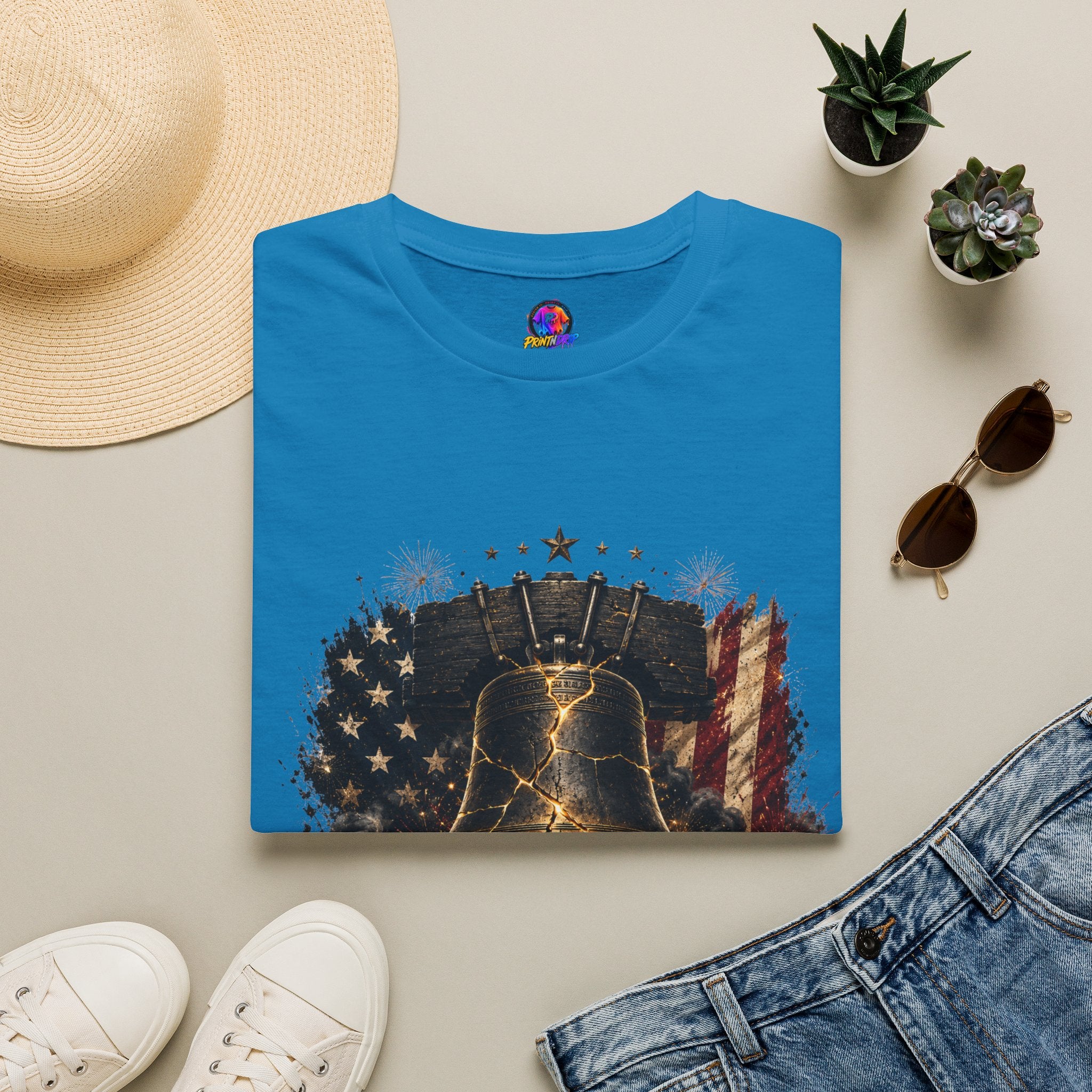 Liberty Has Scars T-Shirt — Vintage Liberty Bell Patriotic Tee