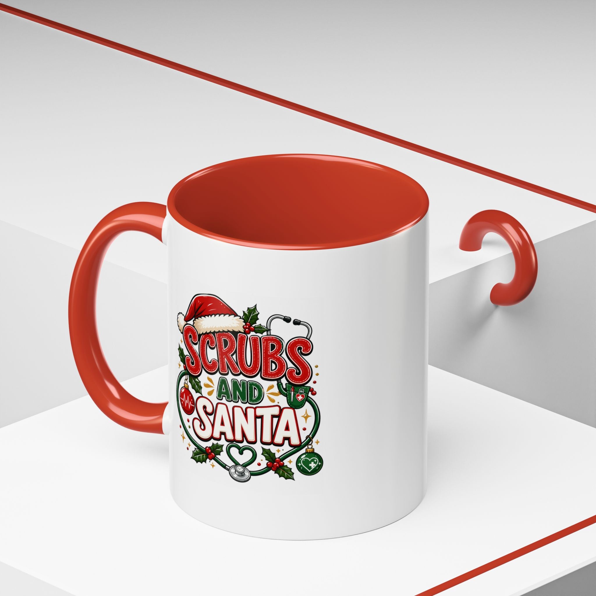 Scrubs and Santa Christmas Coffee Mug