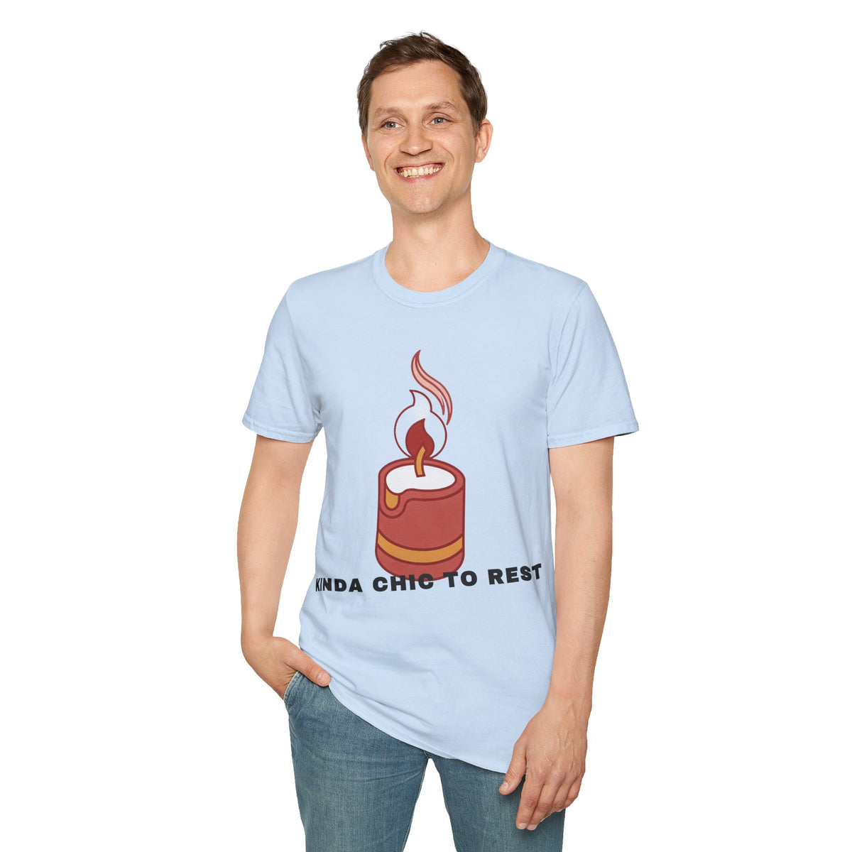 Candle Graphic T-Shirt — 'Kinda Lit' Cozy Candle Tee - Trending Now - September 2026