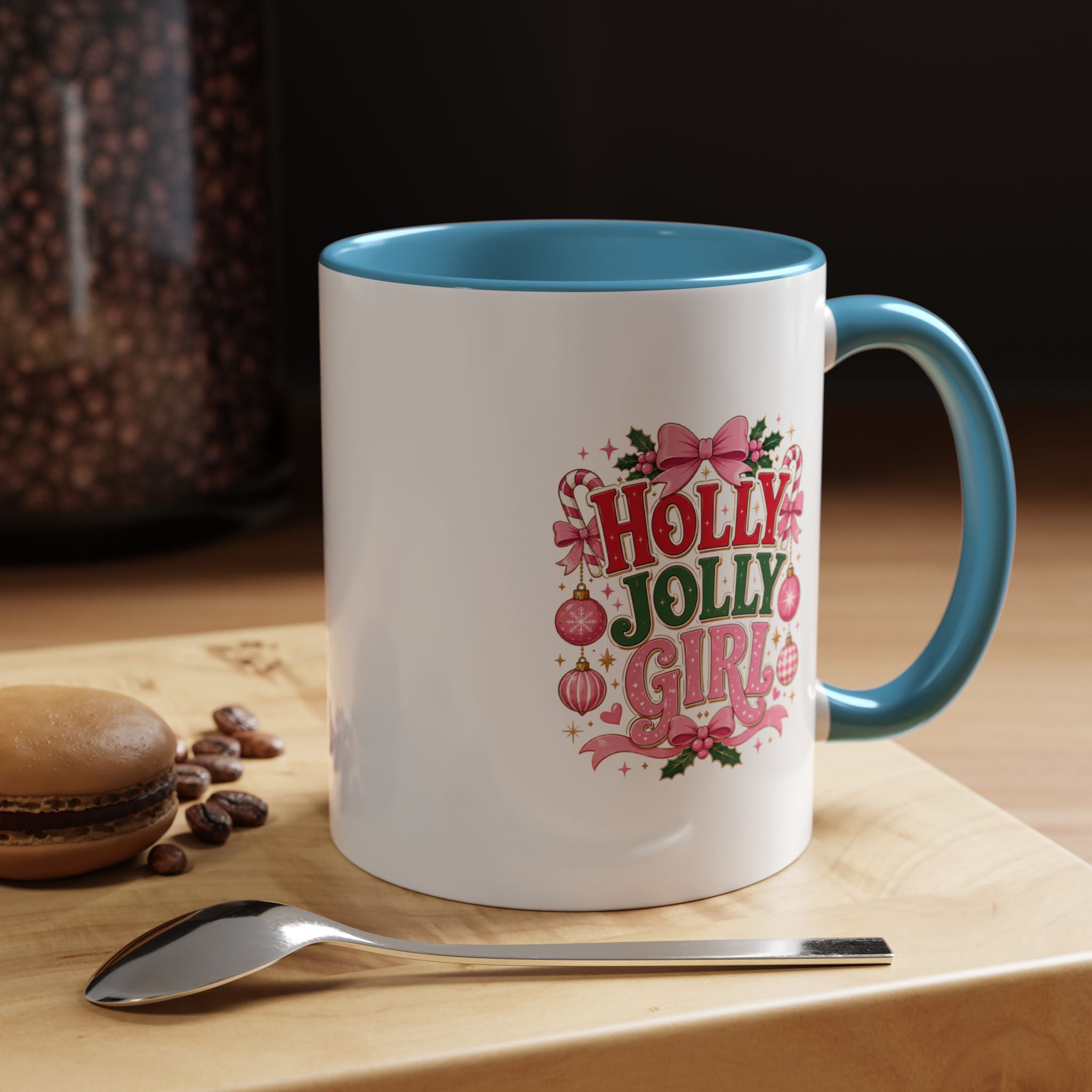 Accent Coffee Mug Holly Jolly Girl