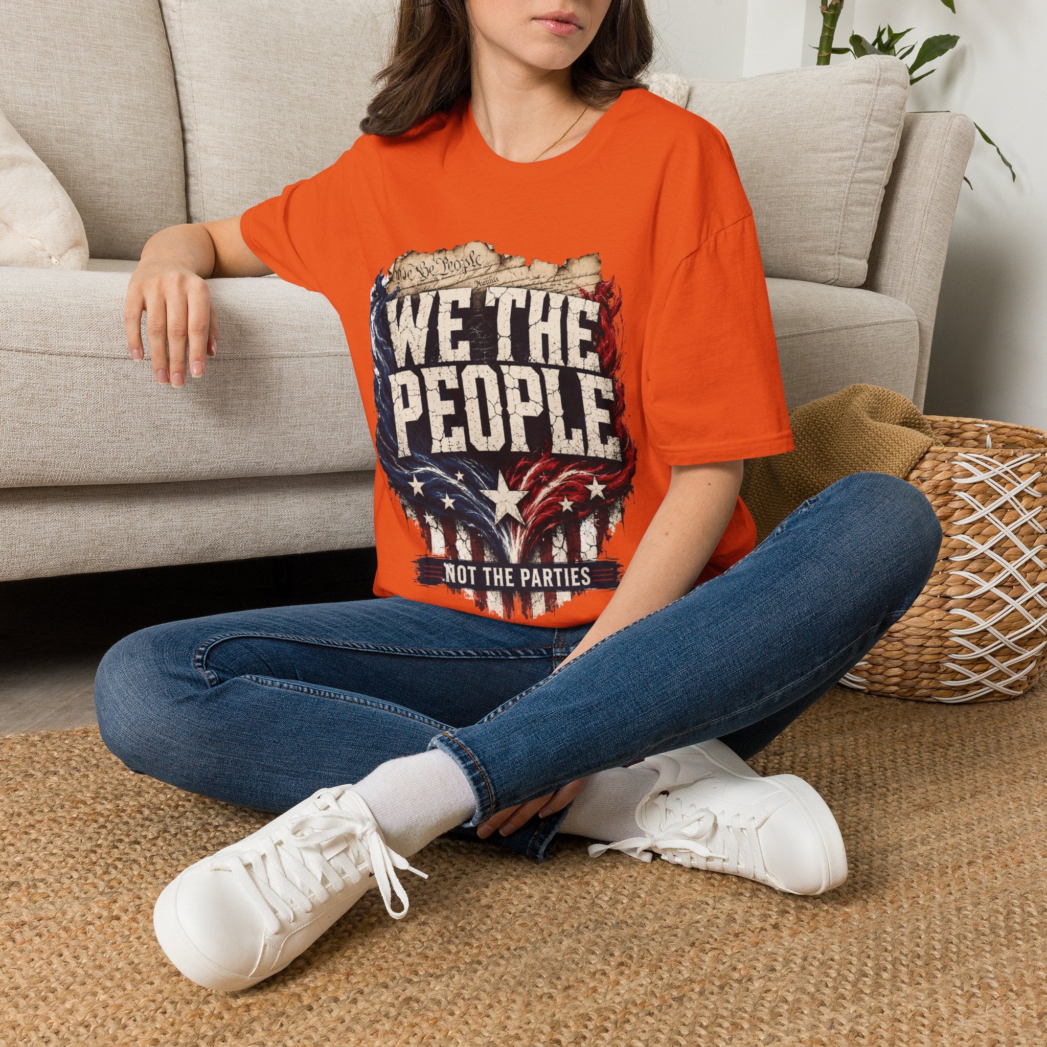 We The People T‑Shirt — Patriotic Americana Tee with ‘We The People’ Design