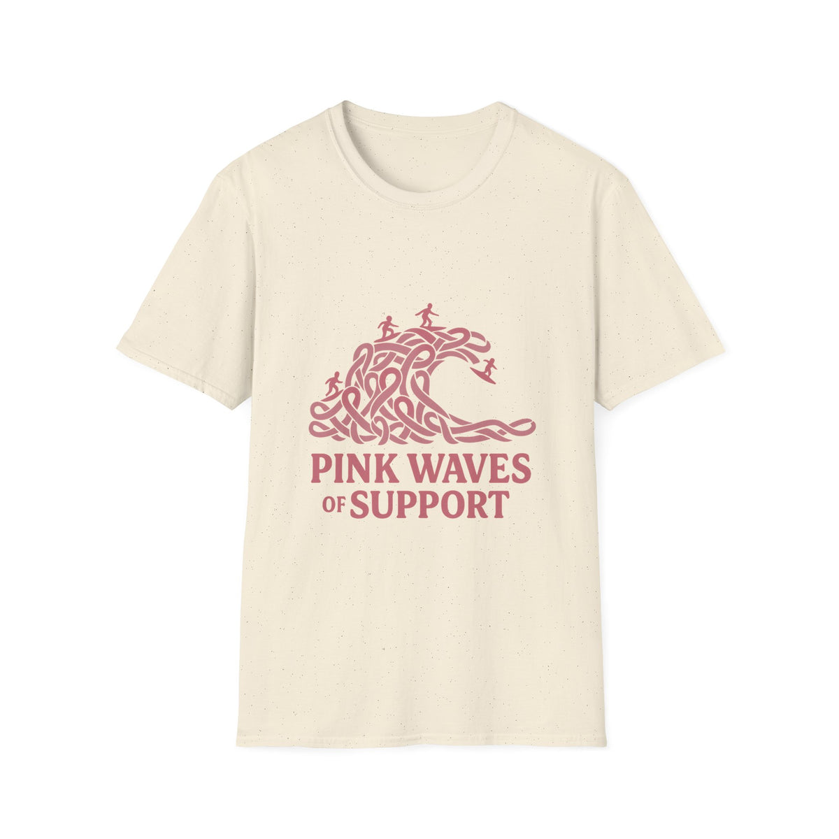Pink Waves of Support T-Shirt — Breast Cancer Awareness Pink Wave Tee - Trending Now - October 2026