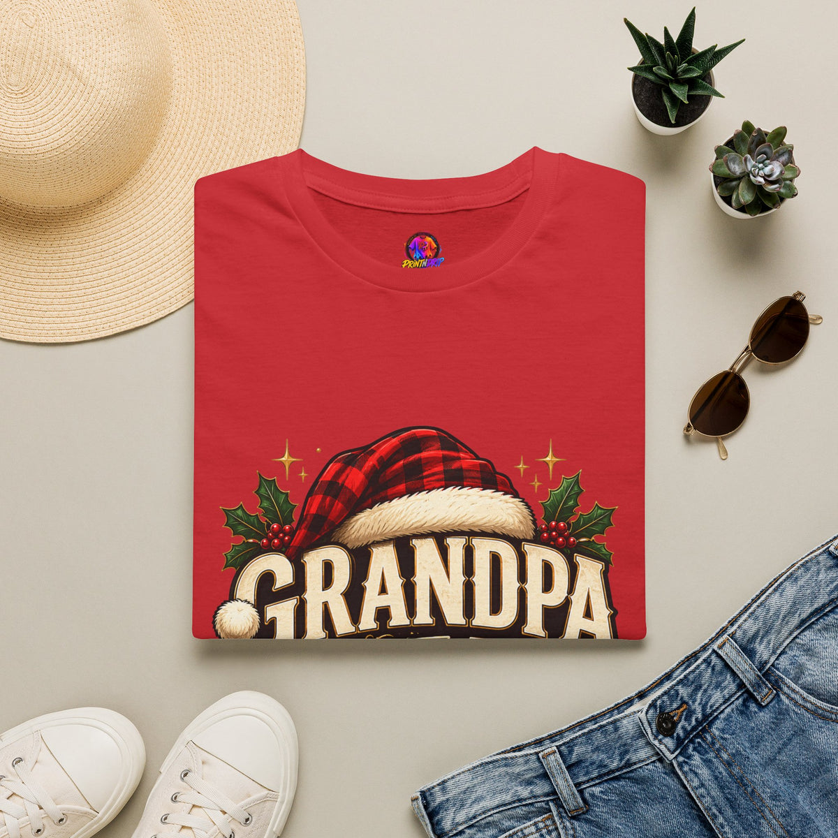 Christmas Grandpa Clause Unisex Softstyle T-Shirt