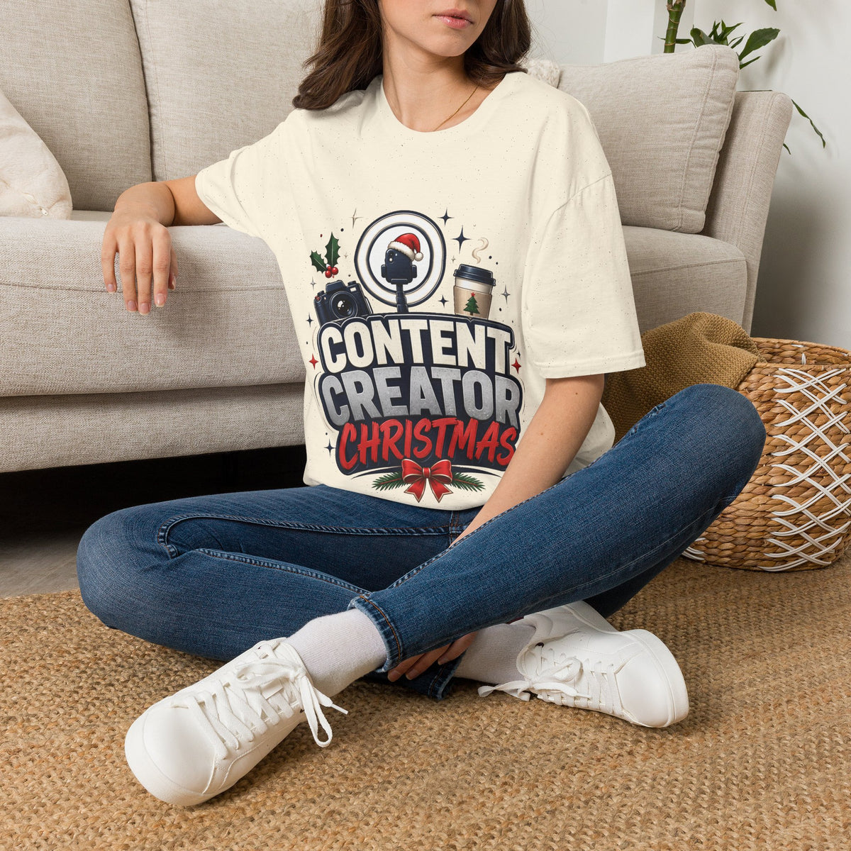 Content Creator Christmas T-Shirt