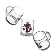 Scorpio  Zodiac Glass Mug — Pink Geometric Scales 10oz