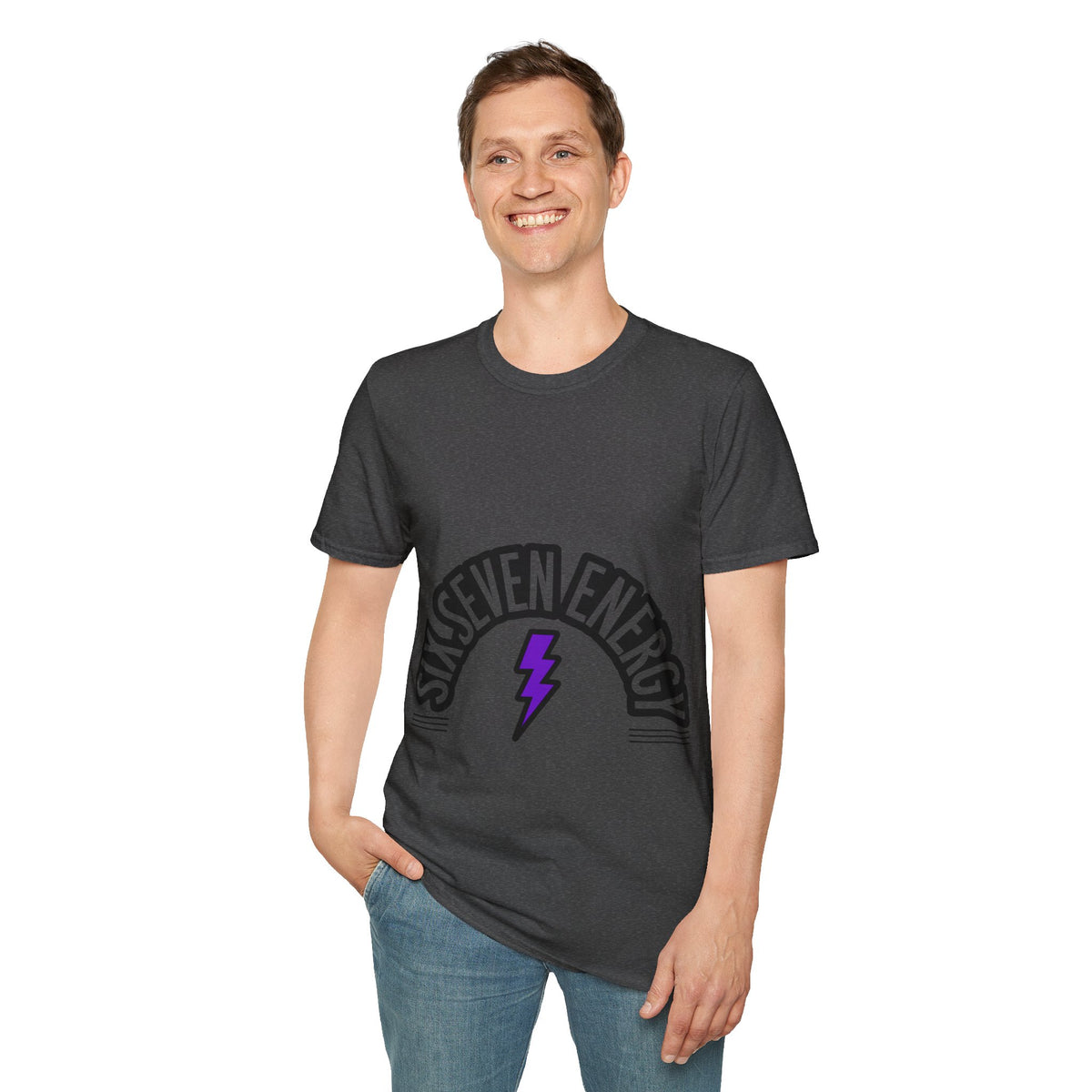 Six Seven Energy Retro Lightning Tee - Bold Slogan Punk Rock Graphic T-Shirt - Trending Now - September 2026