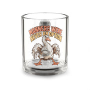 Glass Mug —Funny  “Manners Were Never An Option” Funny Goose Coffee Cup