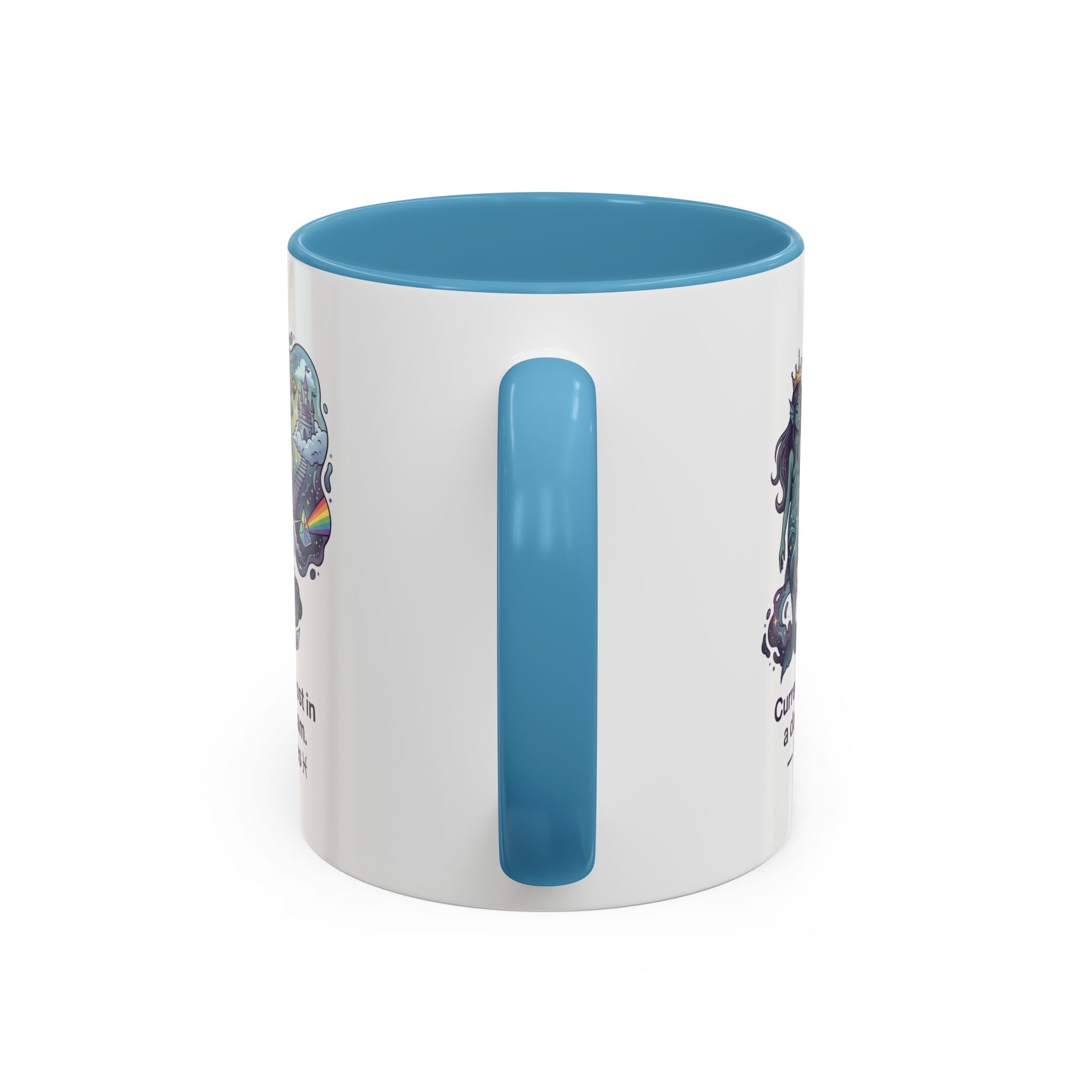 Pisces Daydream Accent Coffee Mug — "Currently lost in a daydream" Astrological Zodiac Gift