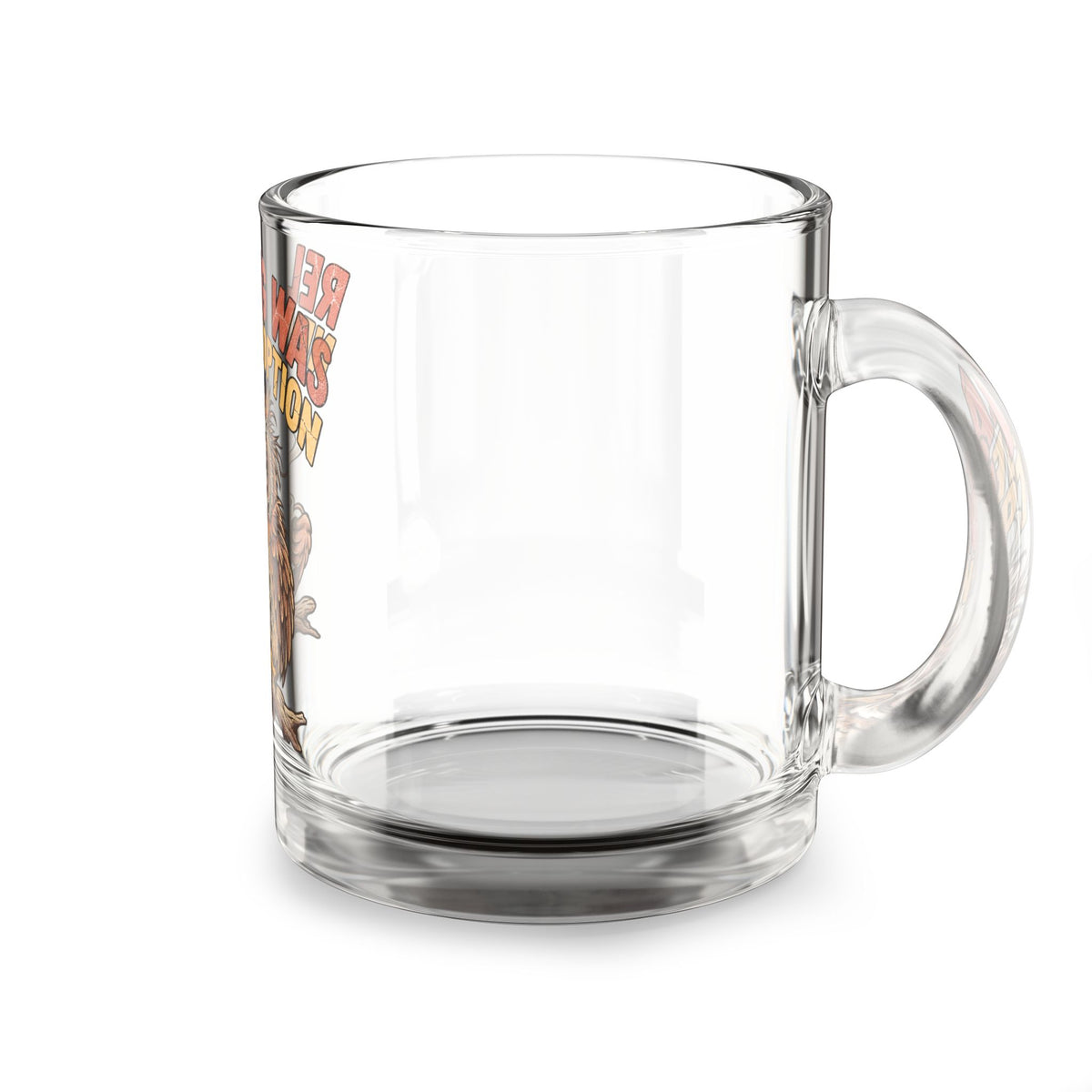Glass Mug — Funny "Relaxing Was Never an Option" Owl Coffee Mug