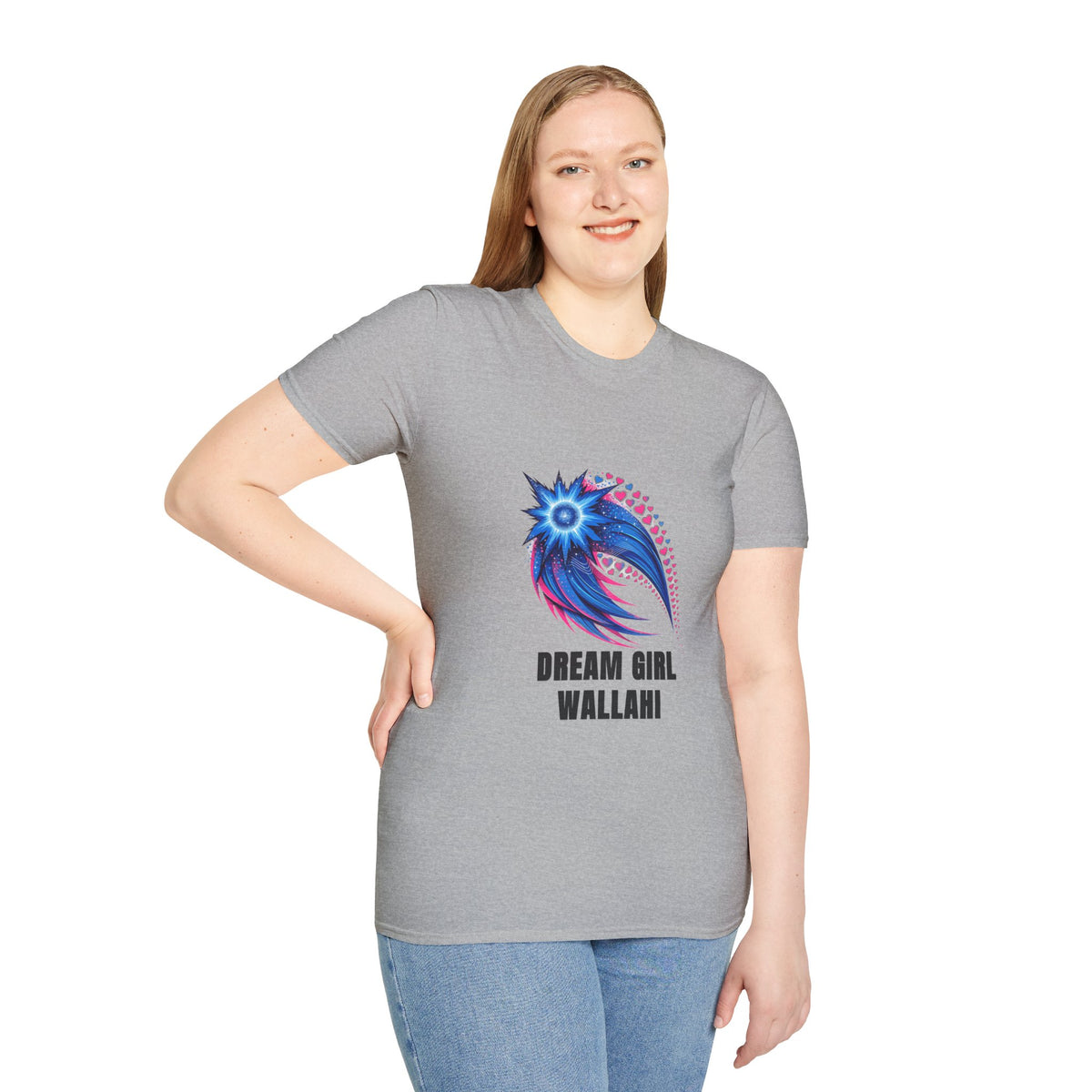 Dream Girl T-Shirt — Blue Starburst Heart Graphic ("Dream Girl Wallah") - Trending Now - August 2026
