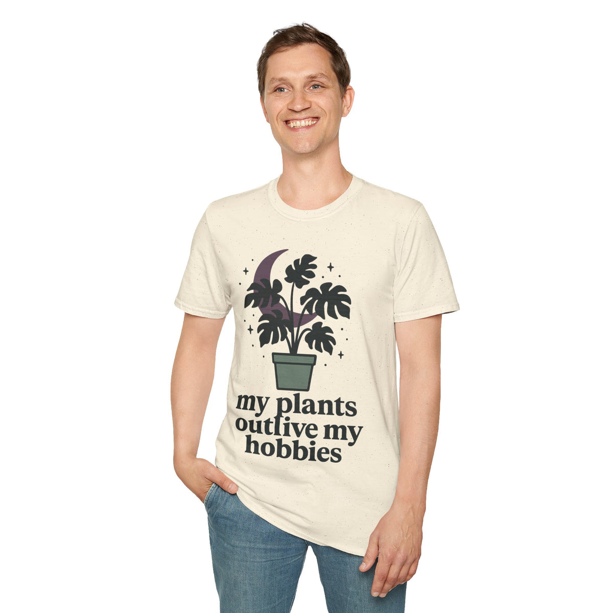 Botanical Moon Plant T-Shirt — “Plants Make Me Happy” Graphic Tee - Trending Now - September 2026