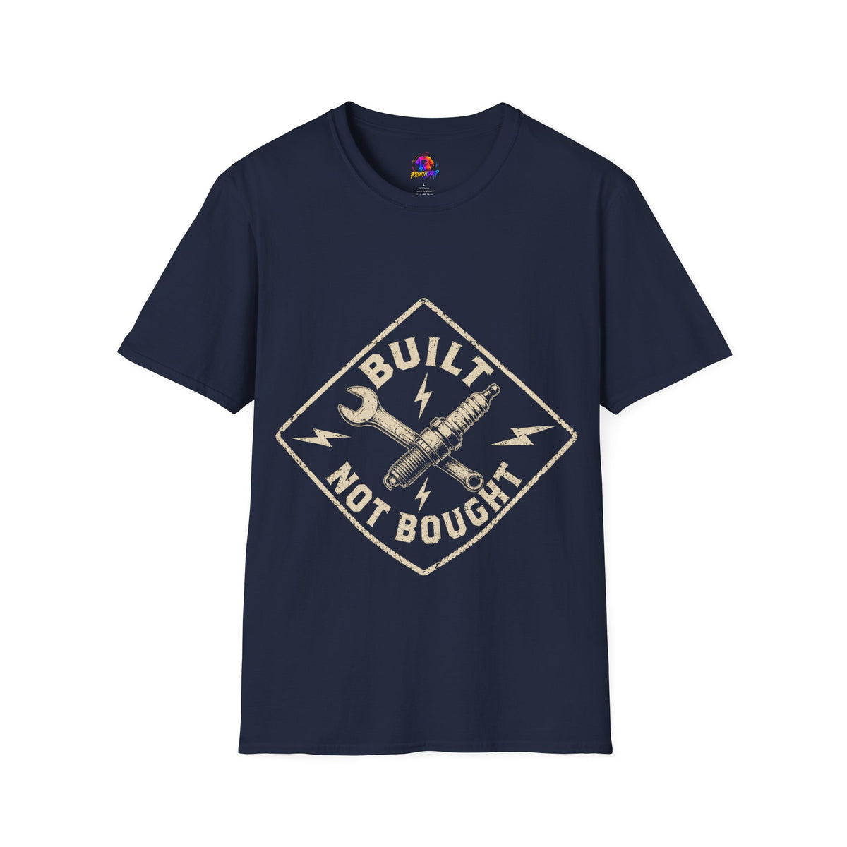 Built Not Bought T-Shirt — Vintage Mechanic Auto Repair Tee