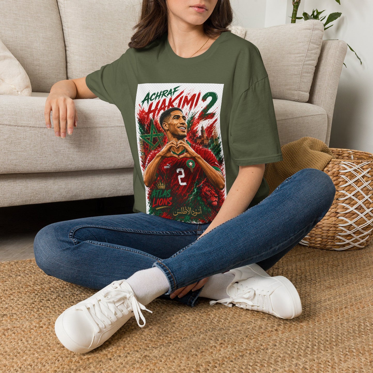 Achraf Hakimi #2 Soccer T-Shirt — Morocco Football Fan Tee