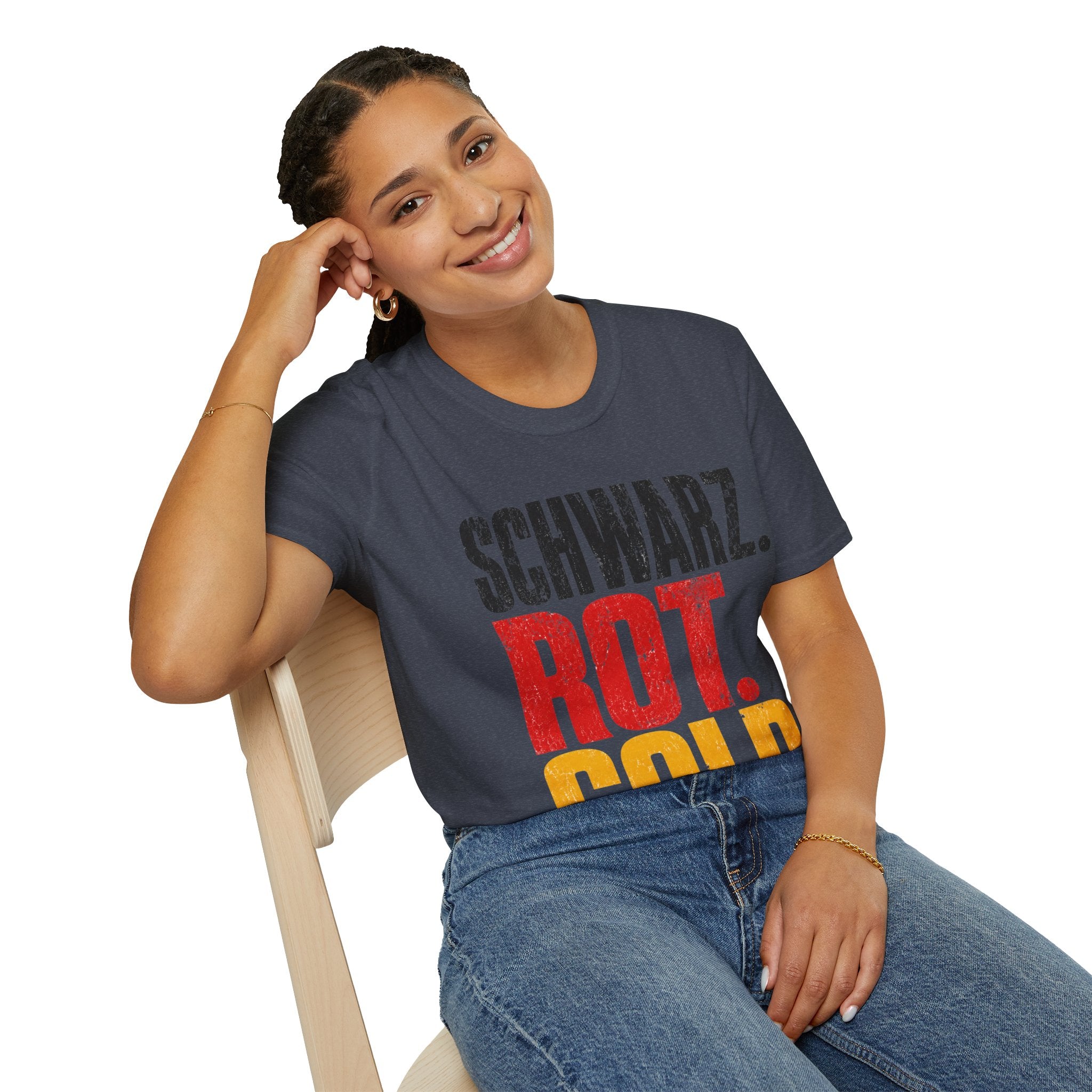 Germany Schwarz Rot Gold T-Shirt — German Flag Pride Graphic Tee