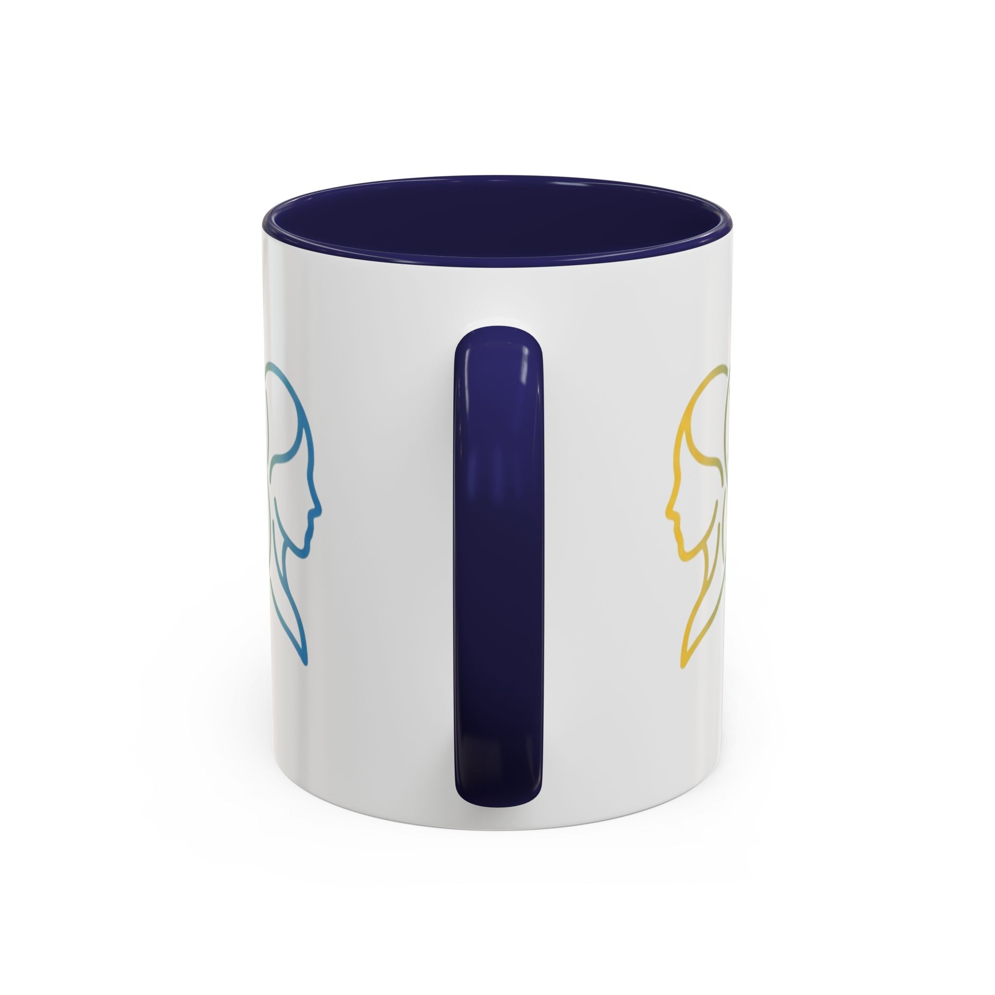 Gemini Zodiac Accent Coffee Mug — Color Gradient Twins Horoscope Gift
