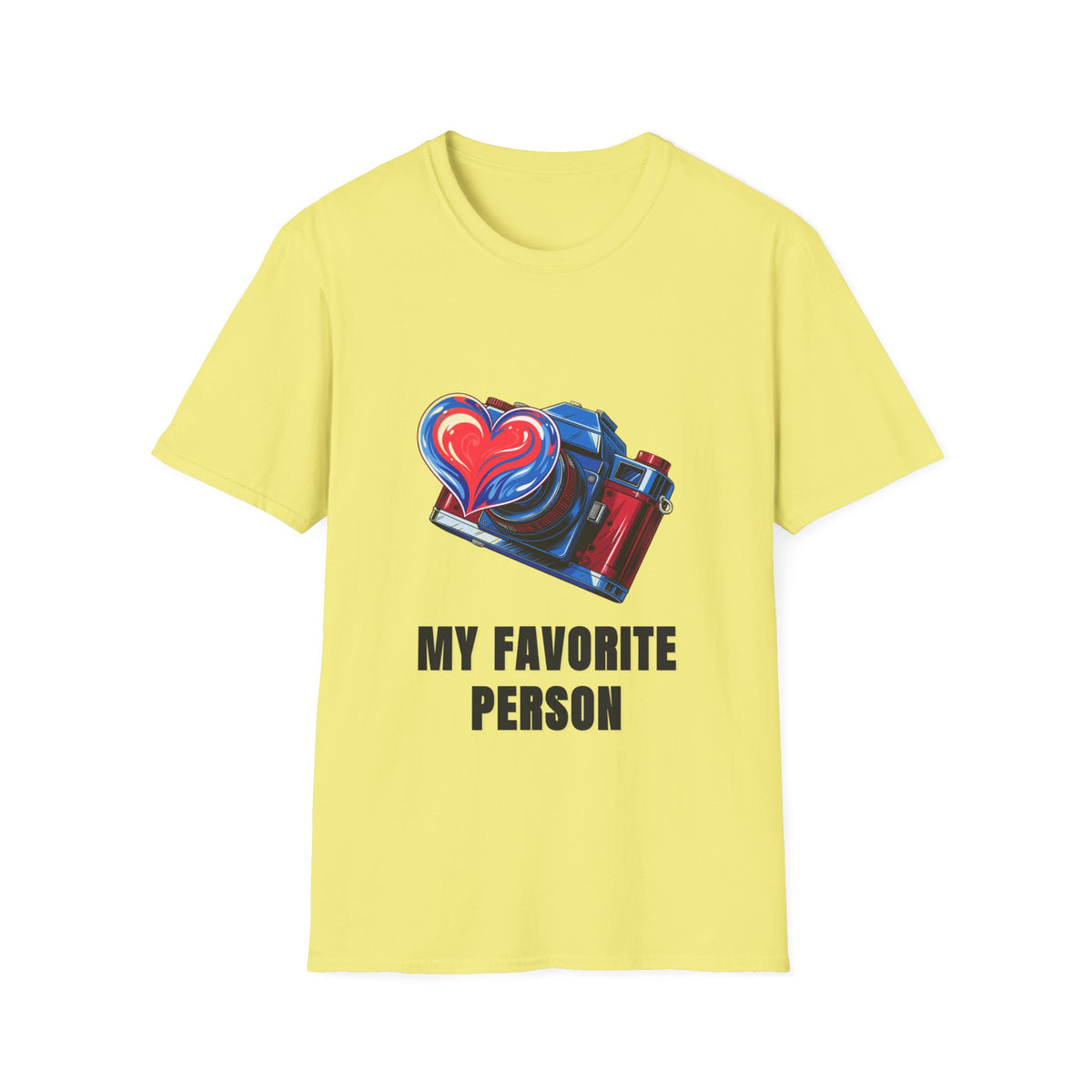 My Favorite Person Camera Heart T-Shirt — Photography Lover Graphic Tee - Trending Now - August 2026