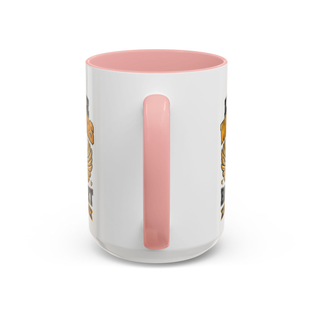 Little Warriors Big Fight Childhood Cancer Awareness Coffee Mug — Gold Ribbon Support Accent Mug