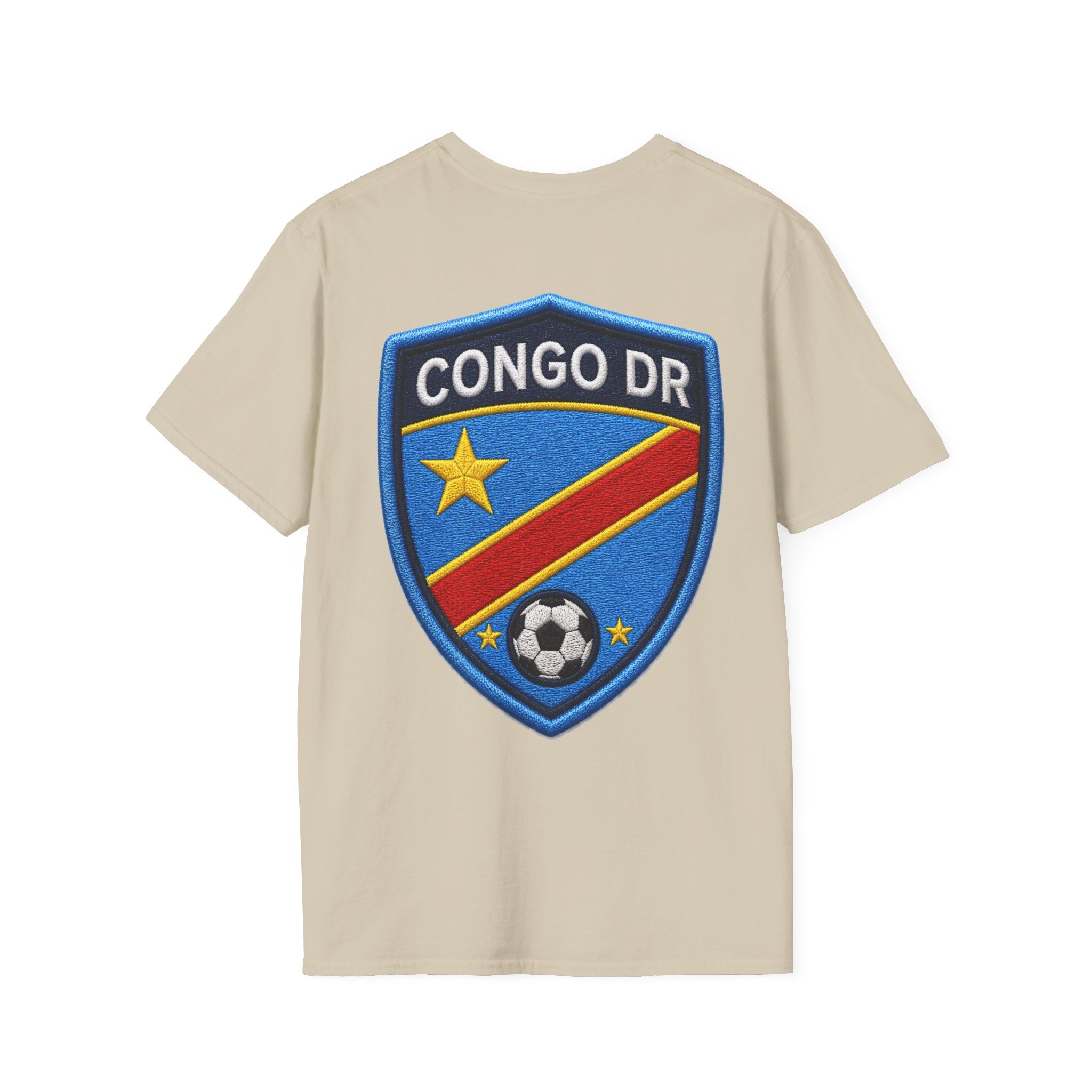 Congo Soccer T-Shirt — Congo Blue Rise Football Fan Tee