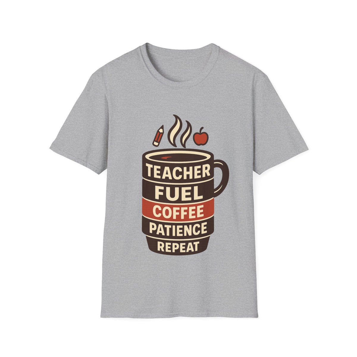 Teacher Fuel Coffee T-Shirt — 'Teacher Fuel: Coffee, Patience, Repeat' Shirt - Trending Now - August 2026