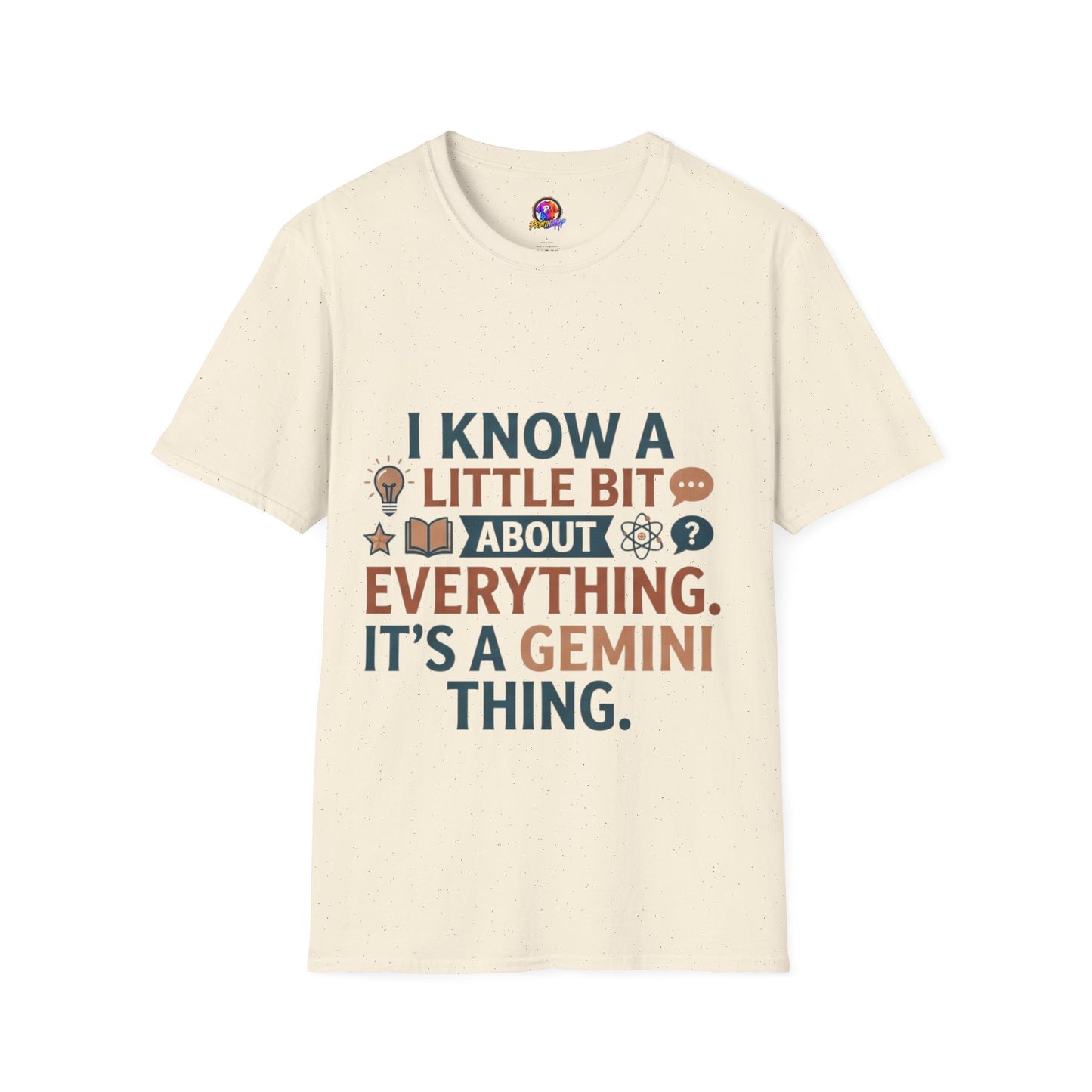 Gemini Funny Horoscope T‑Shirt — "I Know A Little Bit About Everything, It's A Gemini Thing"
