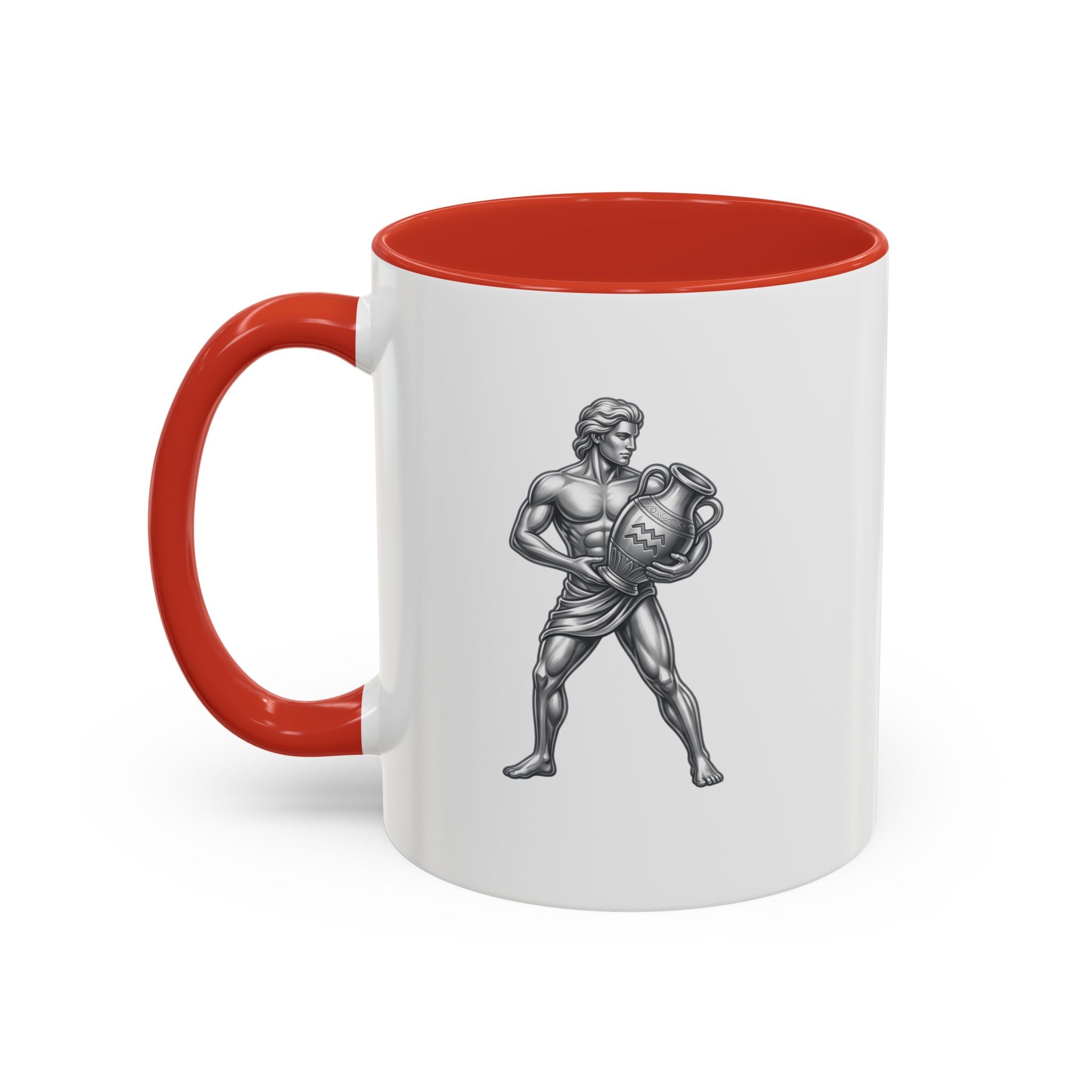 Aquarius Zodiac Accent Coffee Mug – Astrology Sign Gift