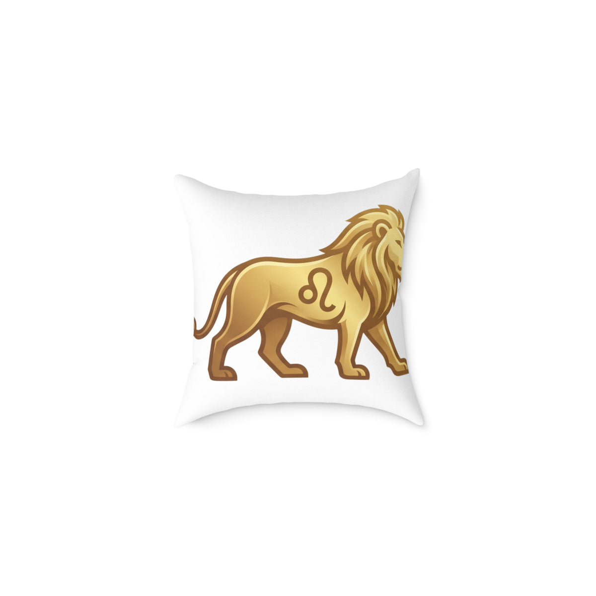 Lion Leo Zodiac Astrological  Square Poly Canvas Pillow