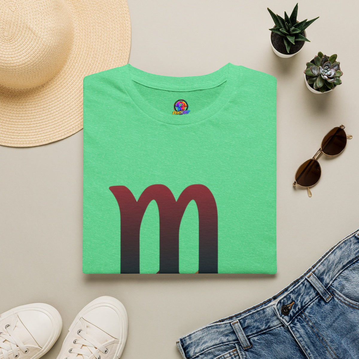 Scorpio Drip Symbol T-Shirt — Zodiac Scorpion Astrology Tee