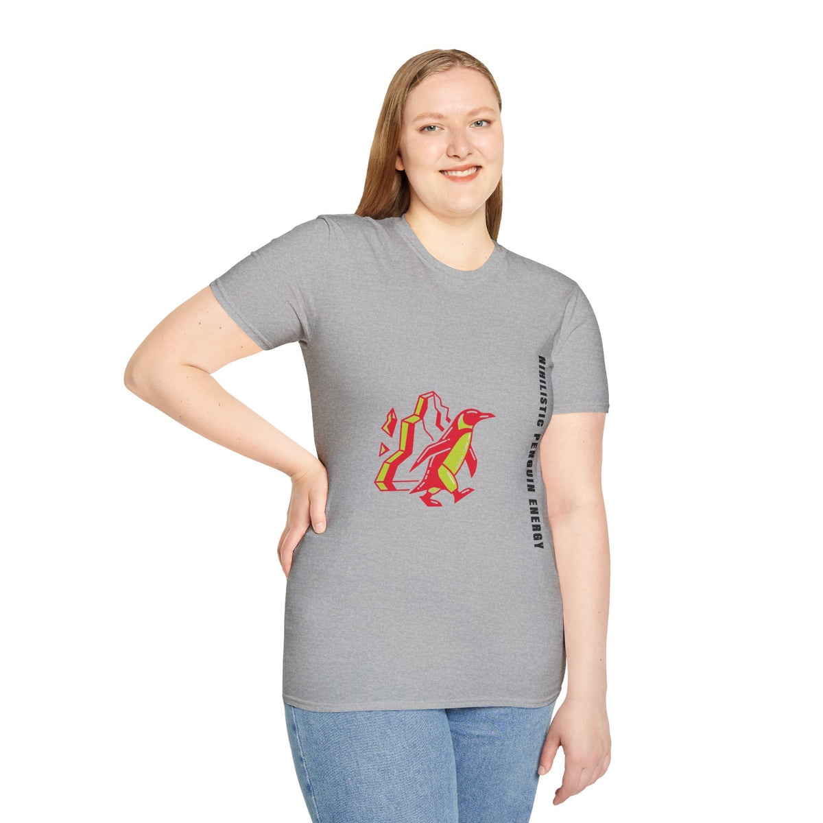 Penguin Mountains T-Shirt — Stylized Colorblock Penguin Graphic Tee - Trending Now - September 2026