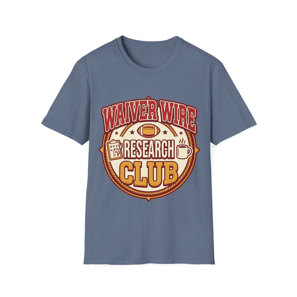 Waiver Wire Research Club Football T-Shirt — Fantasy Football Fan Tee - Trending Now - August 2026