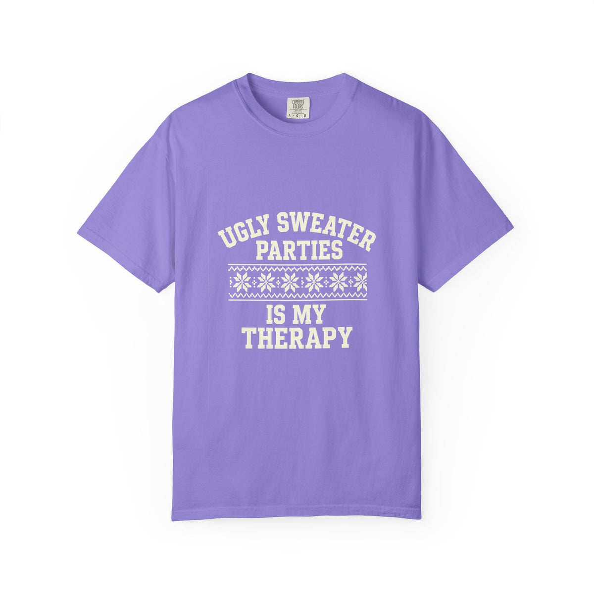 Ugly Sweater Parties Is My Therapy T-Shirt - Trending Now - October 2026