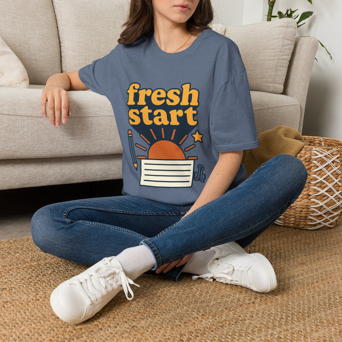 Fresh Start T-Shirt – Retro Sunrise Graphic  - Trending Now - August 2026