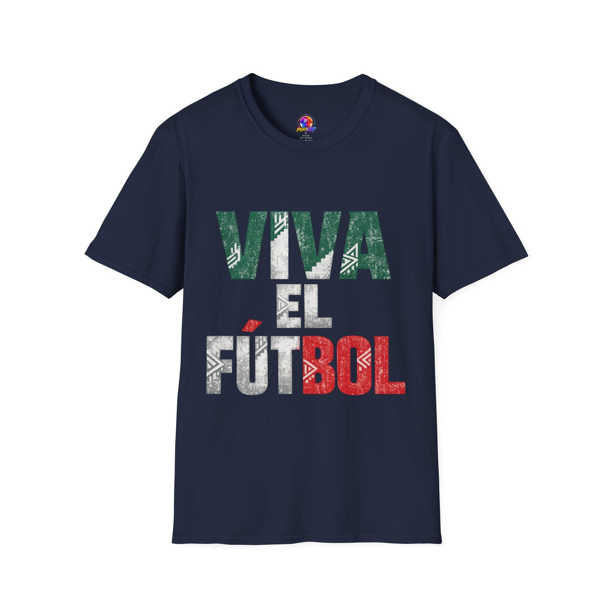 Mexico T-Shirt — "Viva El Fútbol" Mexican Soccer Graphic Tee