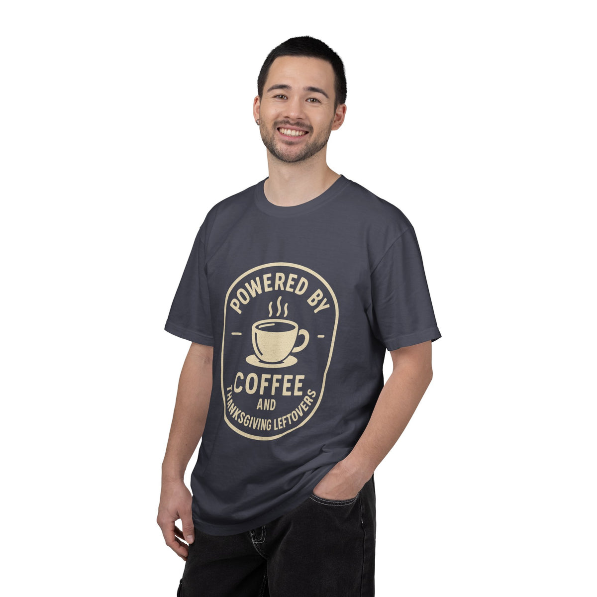 Powered by Coffee and Thanksgiving Leftovers T-Shirt - Trending Now - October 2026