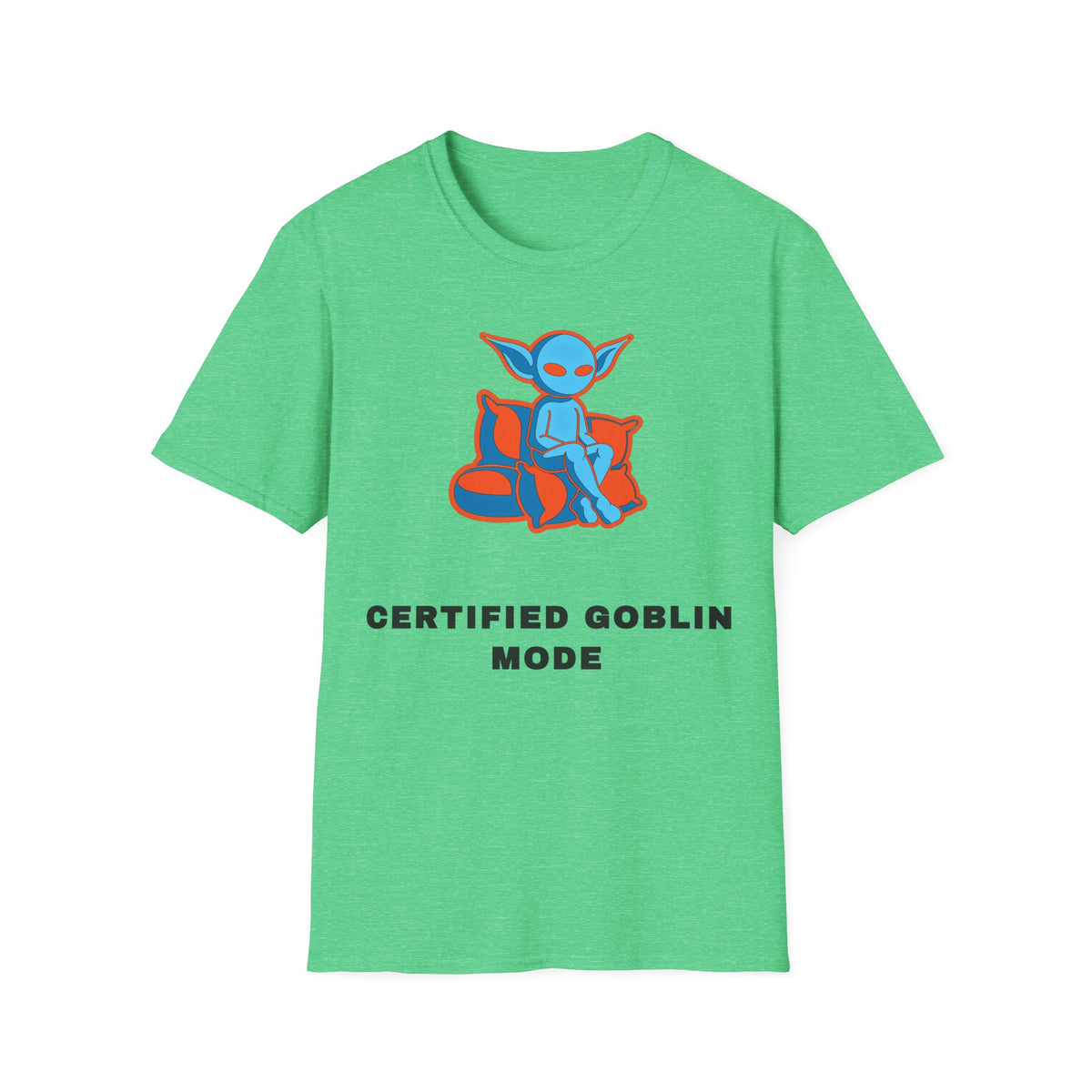 Certified Goblin Mode T-Shirt — Cute Blue Goblin Graphic Tee - Trending Now - September 2026