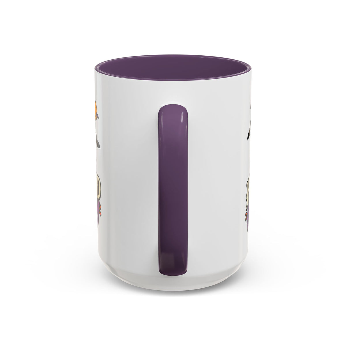 Haunted But Happy Coffee Mug — Halloween Ghost Pumpkin Accent Mug (11/15oz)