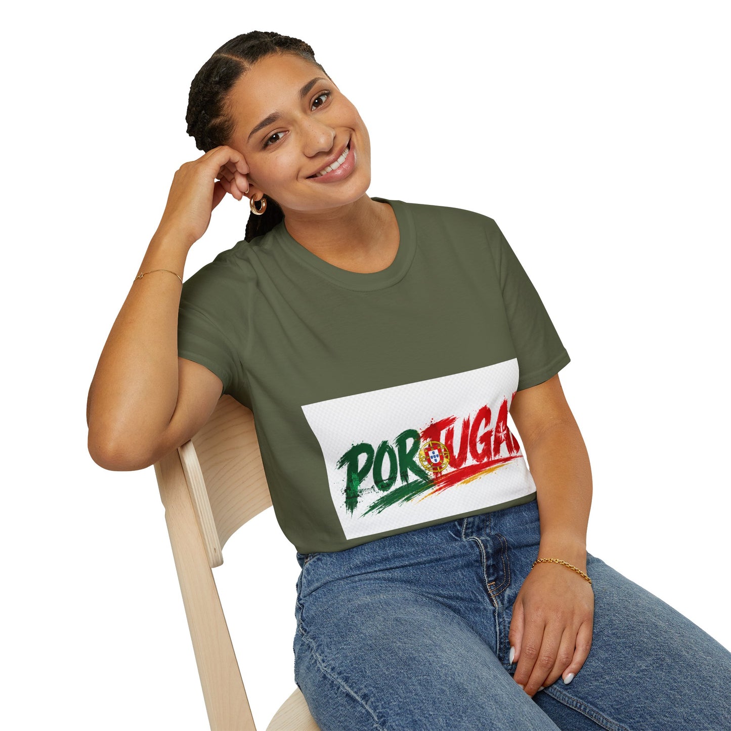 Portugal Flag Script T-Shirt — Portuguese Pride Tee