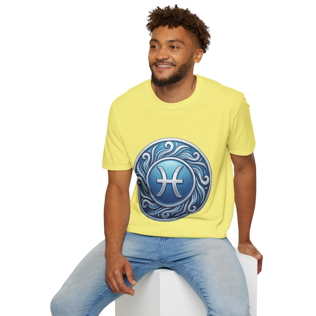 Pisces Zodiac T-Shirt – Blue Water Sign Astrology Tee