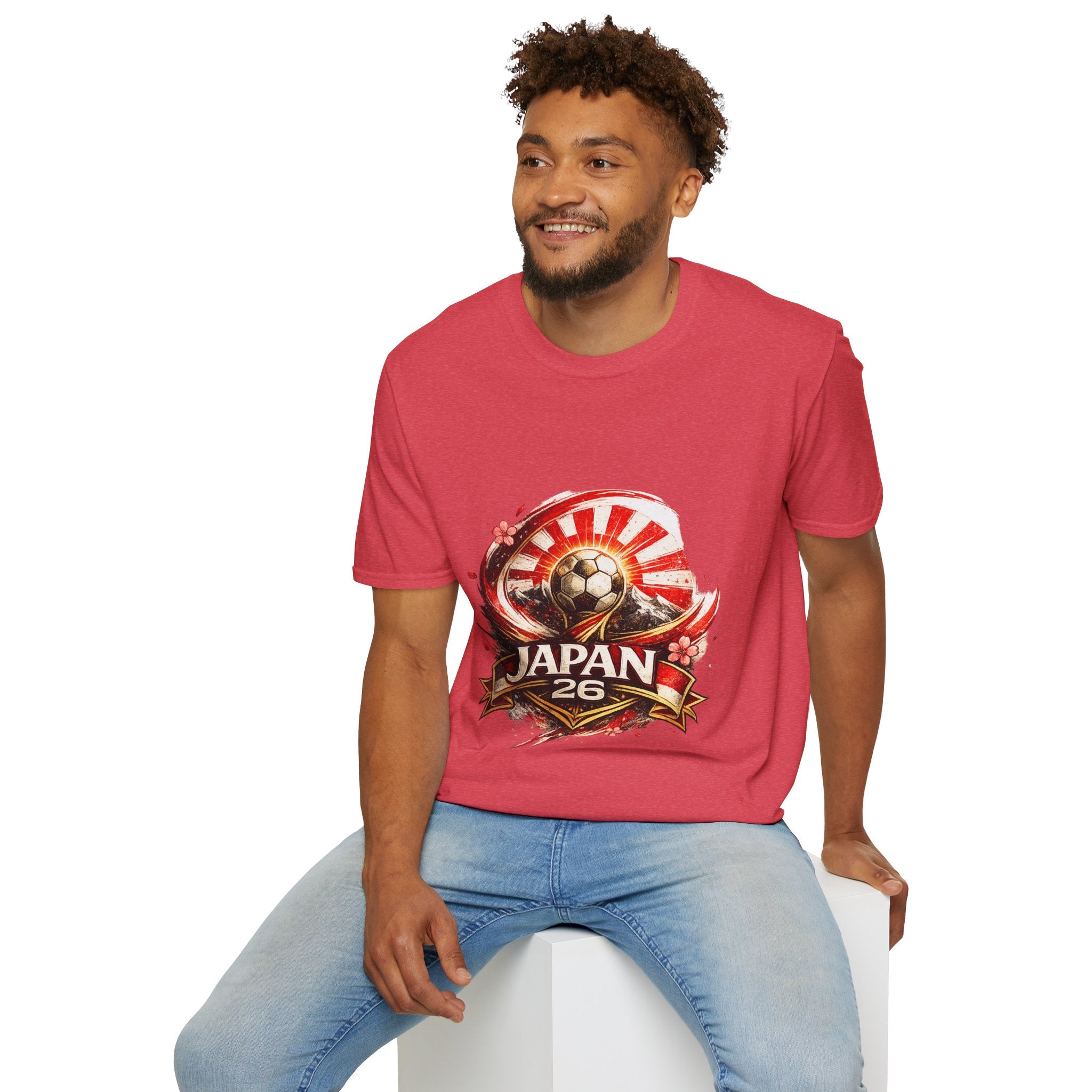 Japan Soccer T‑Shirt — Rising Sun Football Graphic