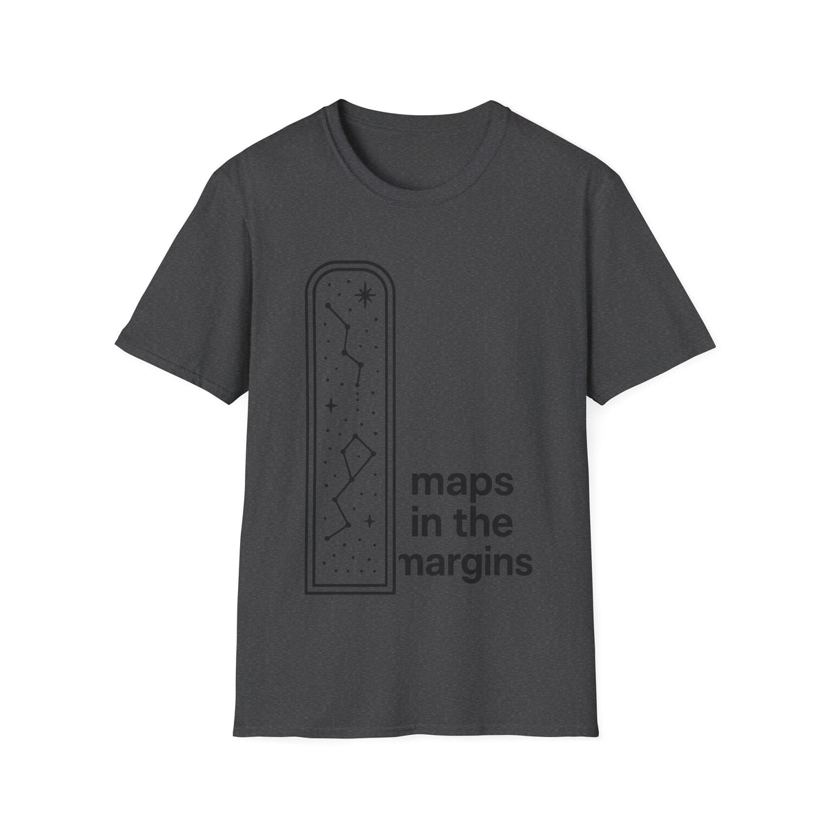 "Maps In The Margins" Travel Bookmark Tee | Minimalist Wanderlust Graphic T-Shirt - Trending Now - September 2026