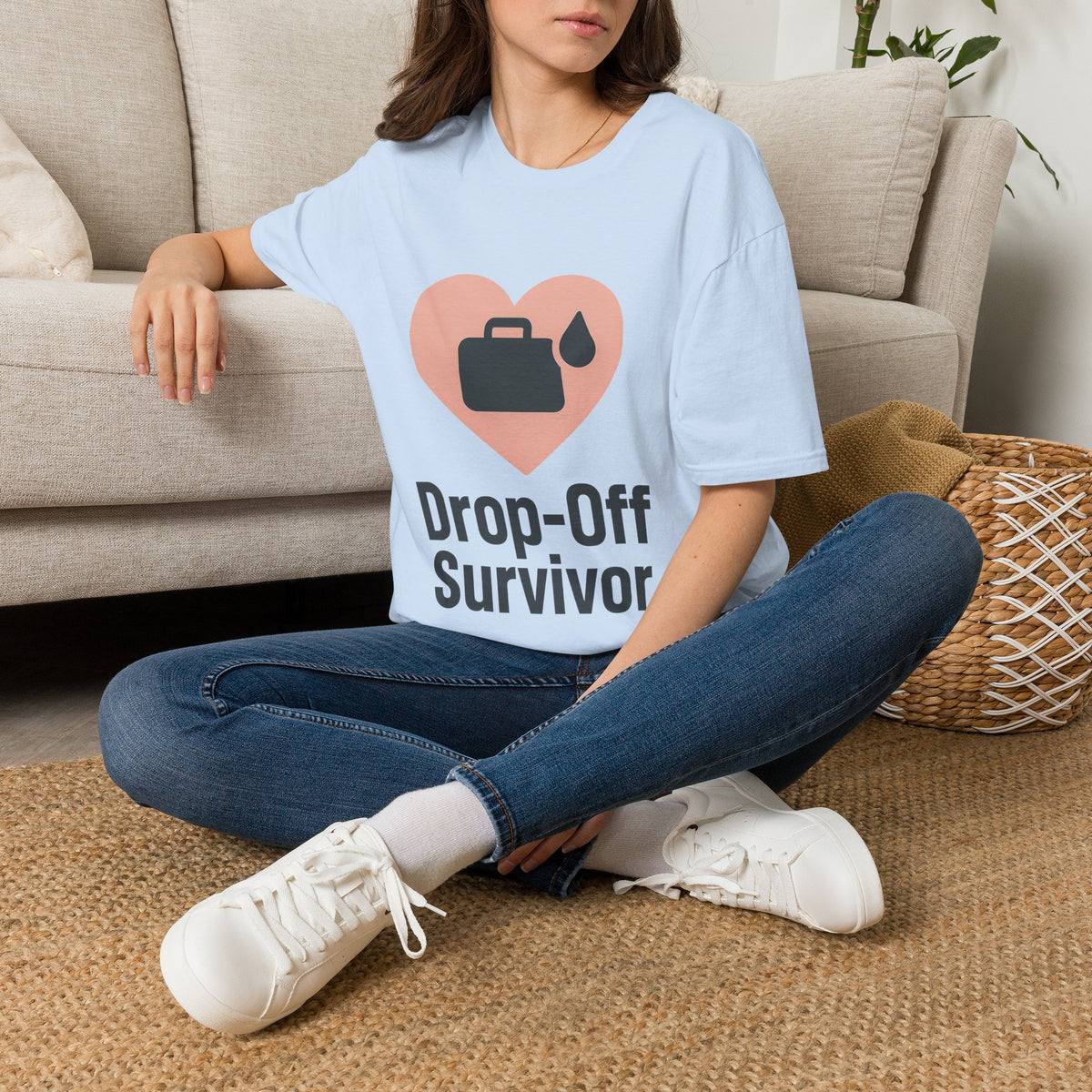 Drop-Off Survivor T-Shirt — Heart & Inkjet Printer Rescue Tee - Trending Now - August 2026