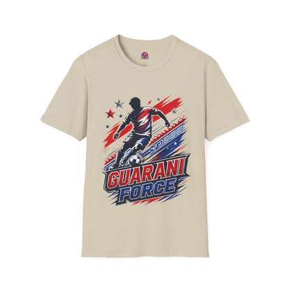 Paraguay Guarani Force Soccer T-Shirt — Red, White & Blue Futbol Fan Tee