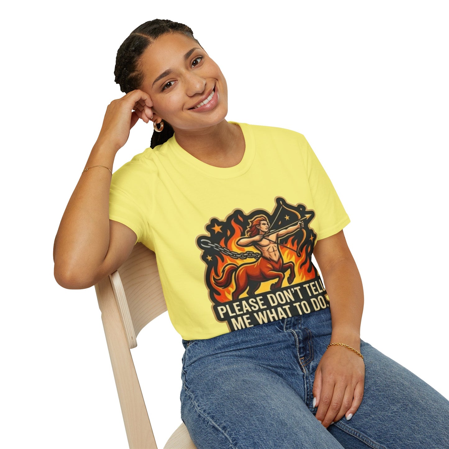 Sagittarius Archer T-Shirt — "Please Don't Tell Me What To Do" Zodiac Graphic