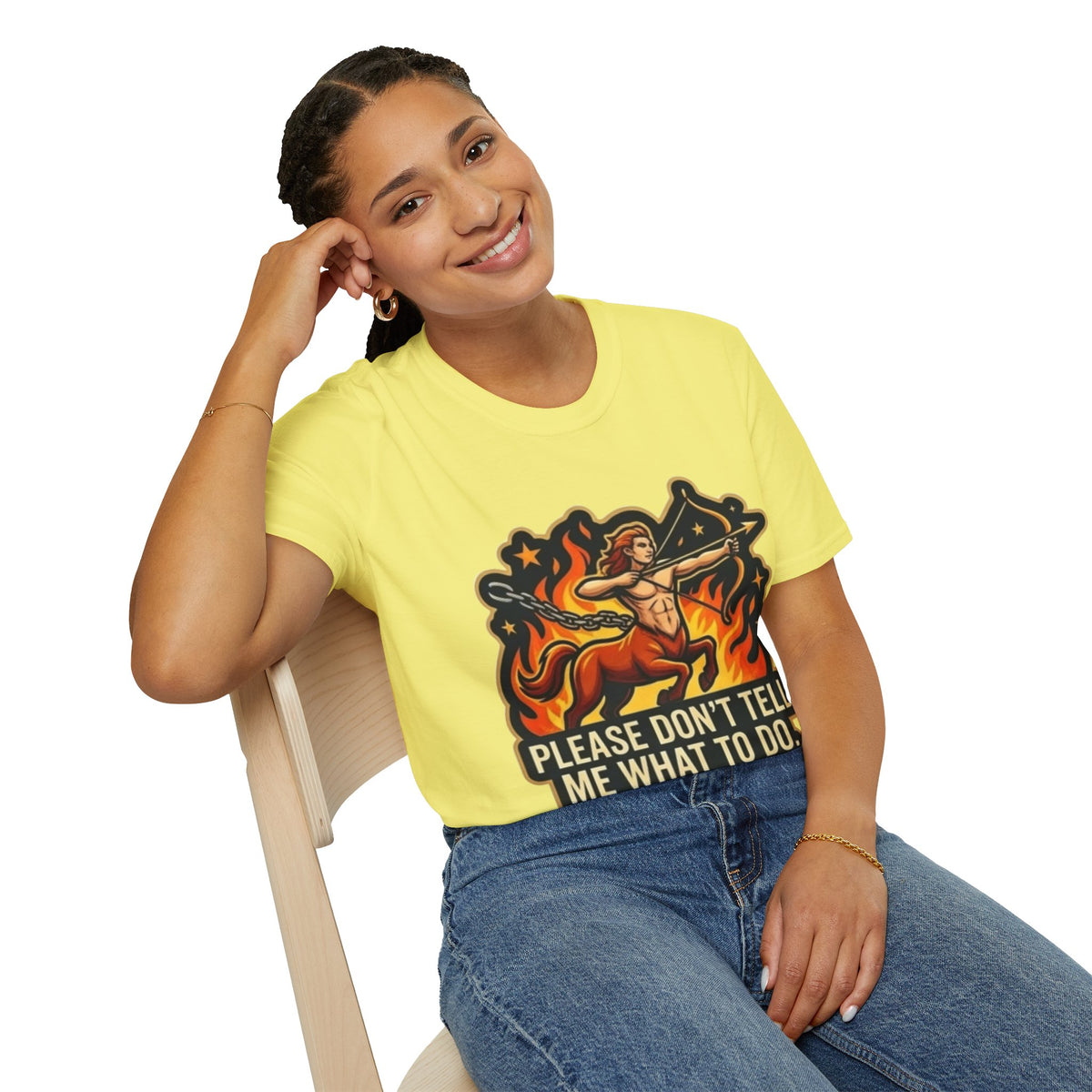 Sagittarius Archer T-Shirt — "Please Don't Tell Me What To Do" Zodiac Graphic