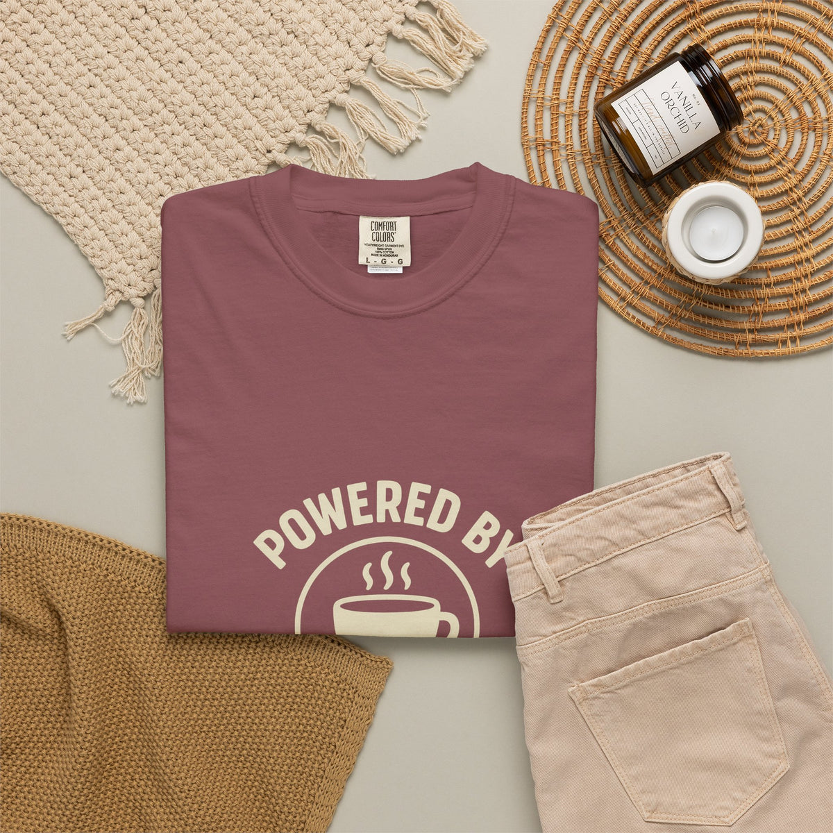 Christmas Baking T-Shirt — "Powered by Coffee and Christmas Baking"- Trending Now - October 2026