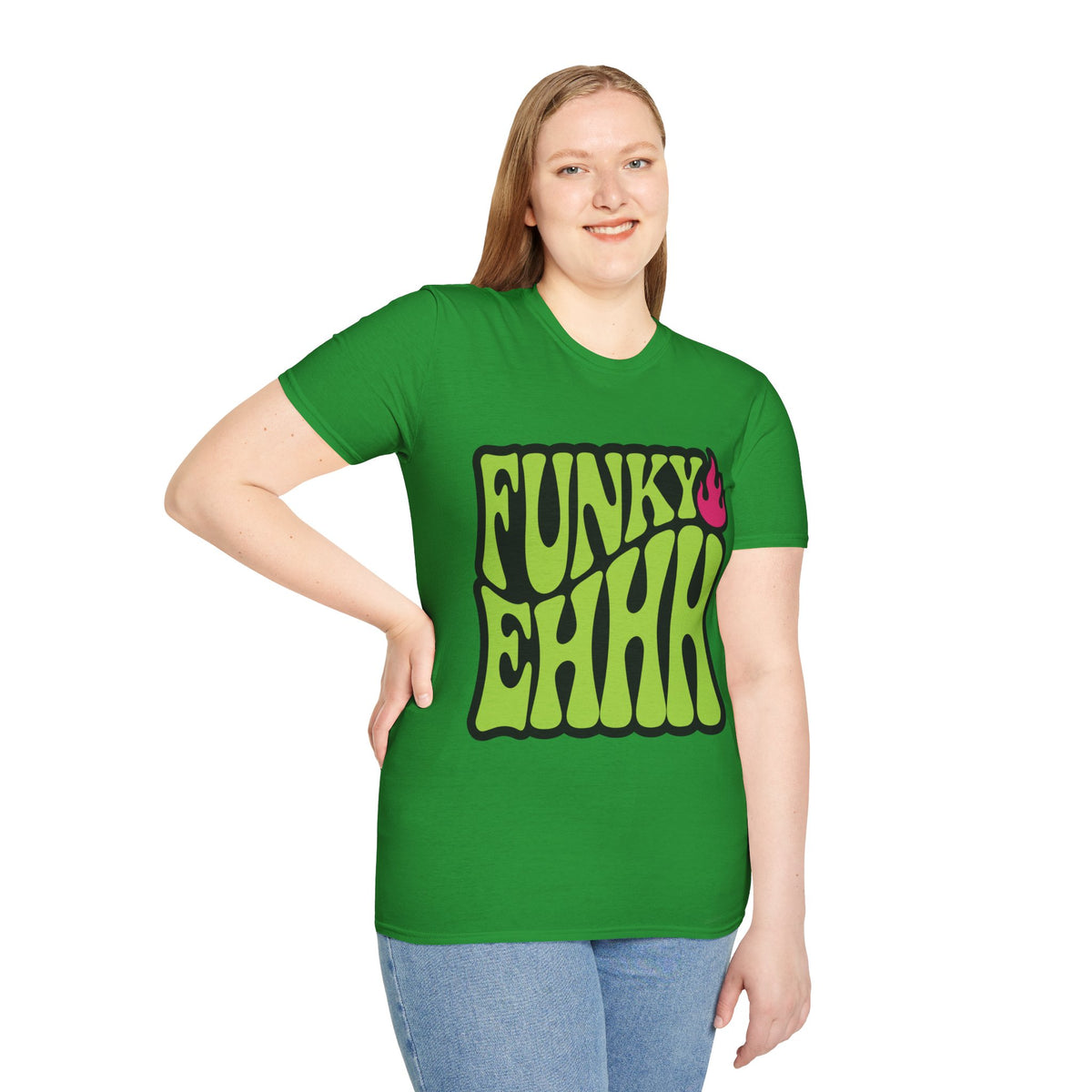Funky Chili T-Shirt — Retro Psychedelic Green Flame Graphic Tee - Trending Now - August 2026