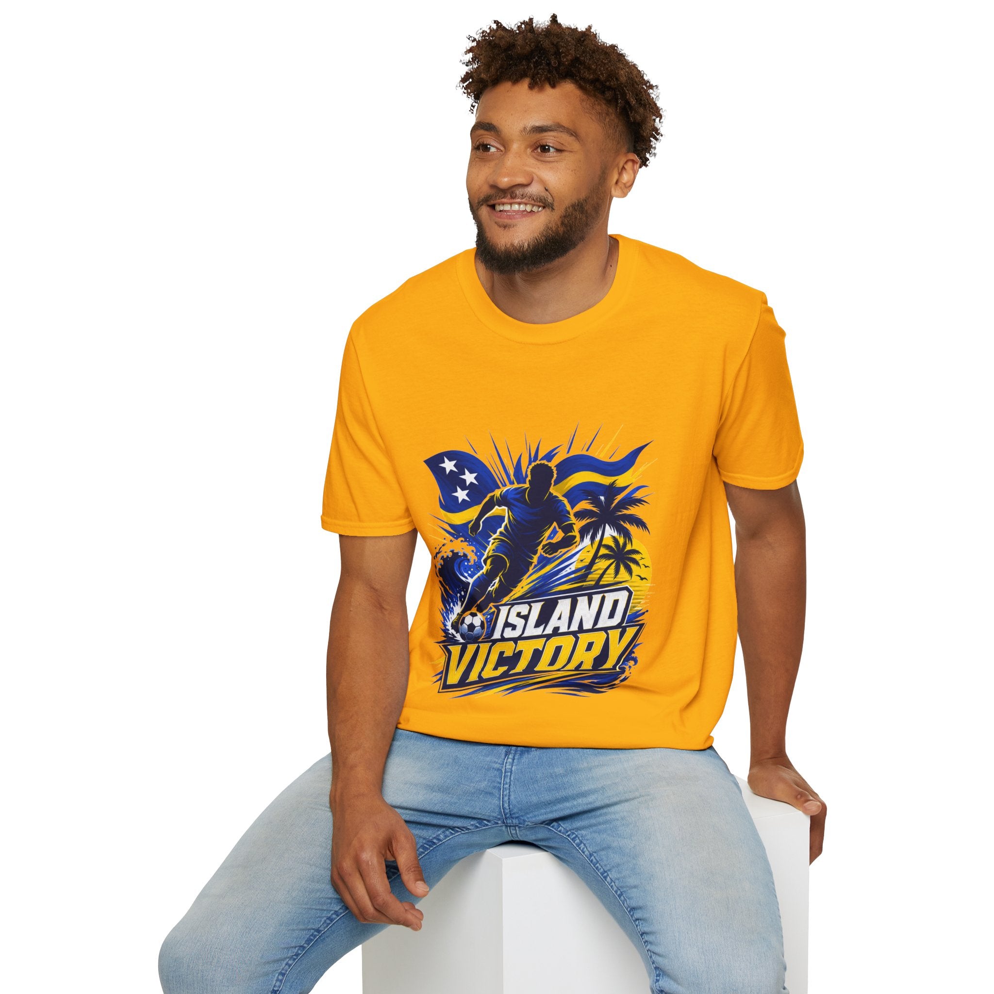 Curacao Island Victory T-Shirt — Tropical Surf Soccer Graphic Tee