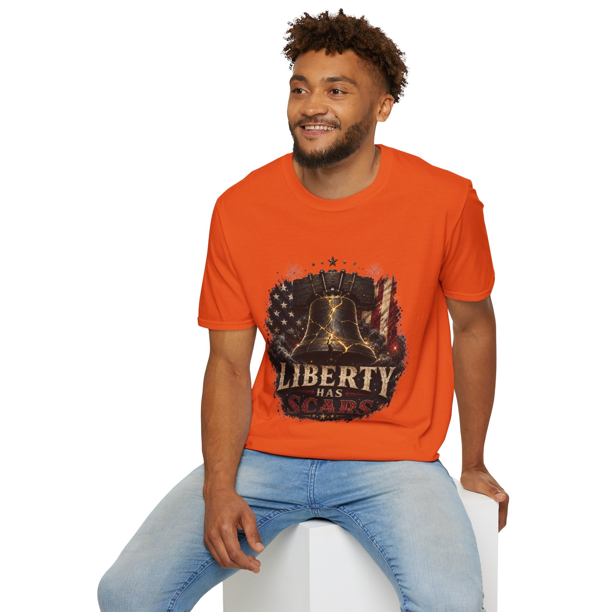 Liberty Has Scars T-Shirt — Vintage Liberty Bell Patriotic Tee